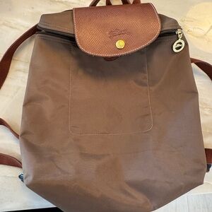 Long champ backpack Brown Tote Bag